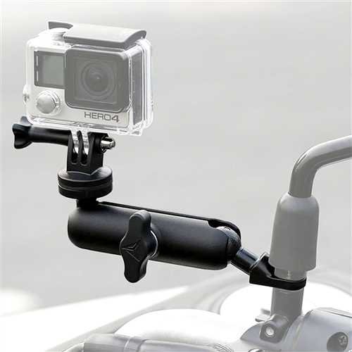 1139k3018-1 Knmaster MC-10 Ayna Bağlantılı 360° Ayarlanabilir Kamera Tutucu Aparat - Görsel 1