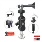 Knmaster MC120 – 360° Ayarlanabilir Motosiklet 10mm Vida Bağlantılı Aksiyon Kamera Aparatı