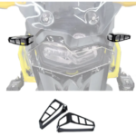 Motosiklet Ön Dönüş Sinyalleri İçin Izgaralı Alüminyum Alaşımlı Koruma Kapağı