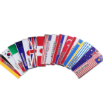 Ülke Bayrakları Alüminyum Sticker Uzun