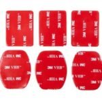 Tüm Aksiyon Kameralara Uyumlu 3 Adet Düz 3 Adet Oval 3M Yapışkan Bant