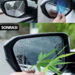 Knmaster Evrensel Otomobil Dikiz Aynası Yağmur Kaydırıcı Şeffaf Film Takımı