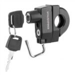 Knmaster Evrensel Motosiklet Kask Kilidi 22-26 mm Siyah