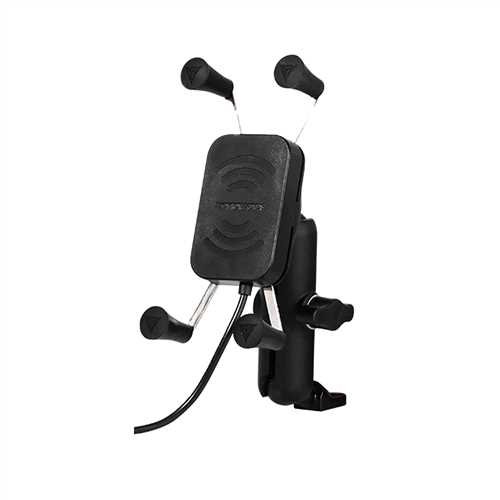 880k3296-1 Motowolf Ayna Bağlantılı Wireless Şarjlı Telefon Tutucu - Görsel 1