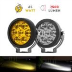 Knmaster Sunny7 65W Çift Renkli Motosiklet Led Sis Farı