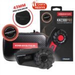 Knmaster KN2300PRO Motosiklet Kask İnterkom Bluetooth Intercom Kulaklık Seti SİYAH