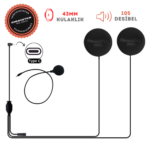 Knmaster KN2300 Kapalı Kask Mikrofon ve Kulaklık